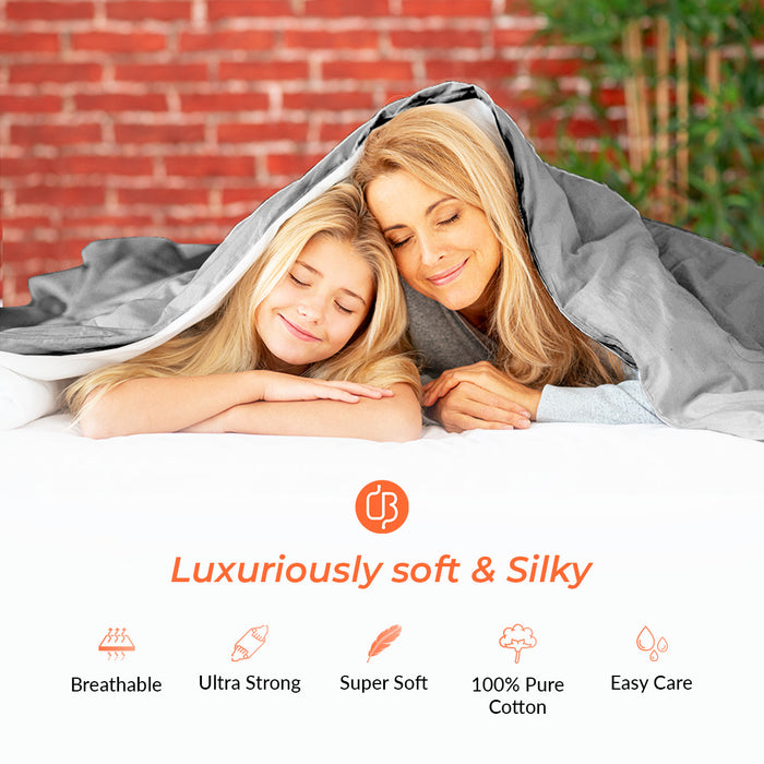 Ivory Reversible Duvet Cover