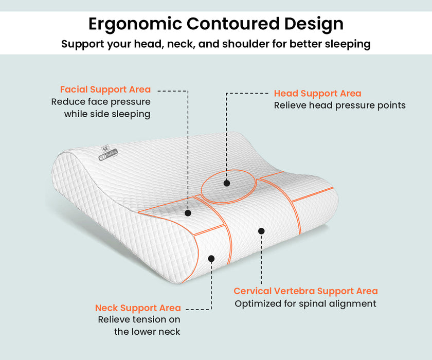 Contour Big Memory Pillow with Cover