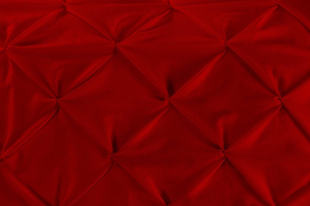 Blood Red Pinch Bed Runner