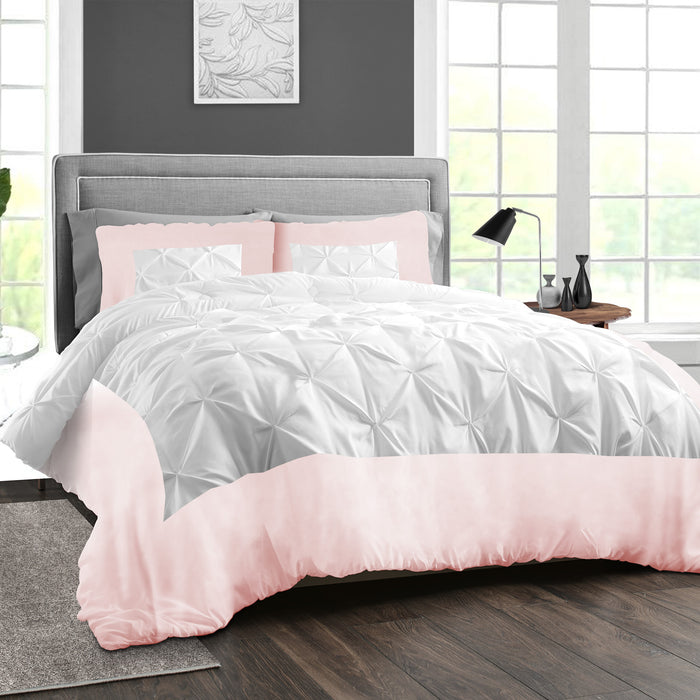 Blush Dual Tone Half Pinch Duvet Cover