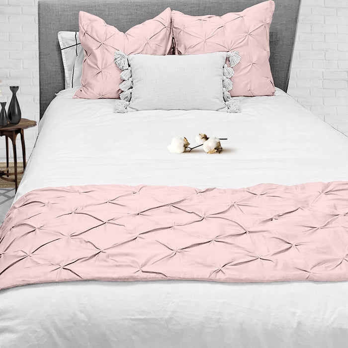 Blush Pinch Bed Runner