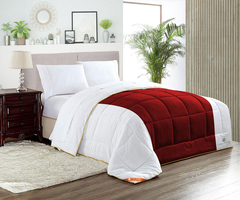 Burgundy Contrast Comforter