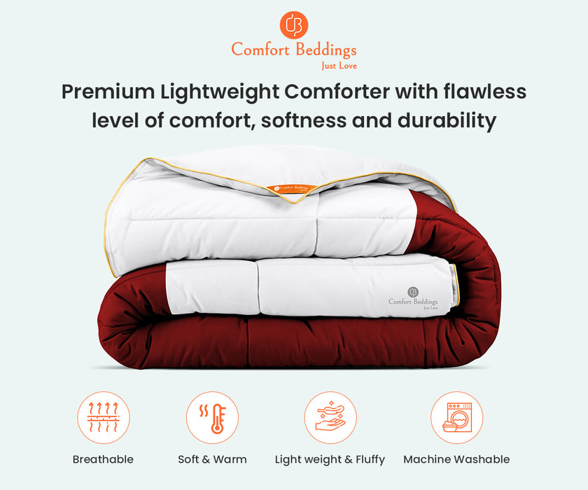 Burgundy Contrast Comforter