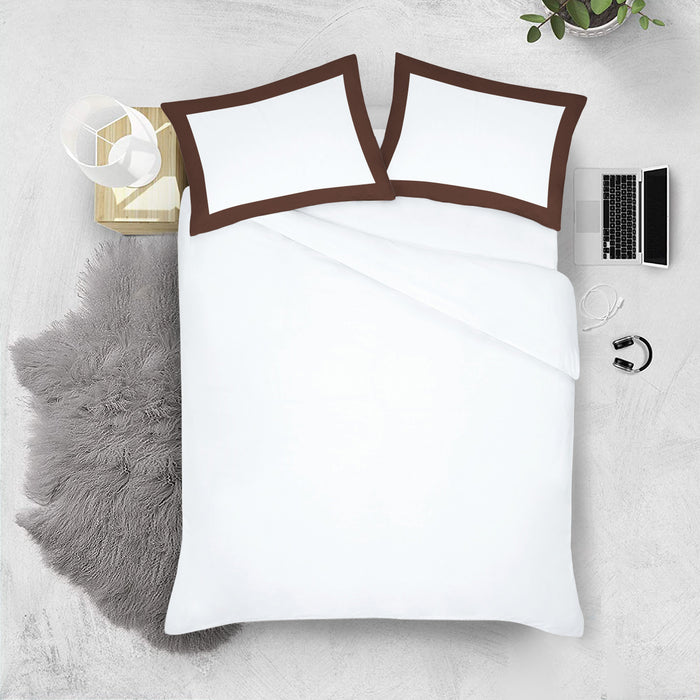 Chocolate with White Two Tone Pillow Covers