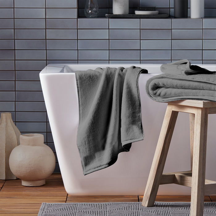 Dark Silver | Elantra Zero Twist Bath Towels