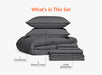Dark Grey Flat Bedsheet Combo Offer - Comfort Beddings