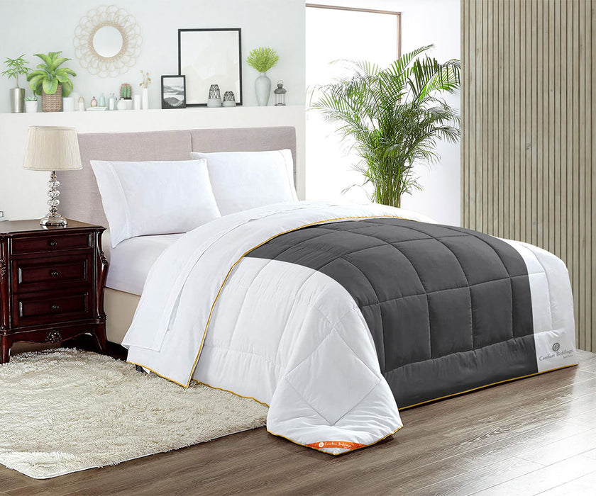 Dark Grey Contrast Comforter