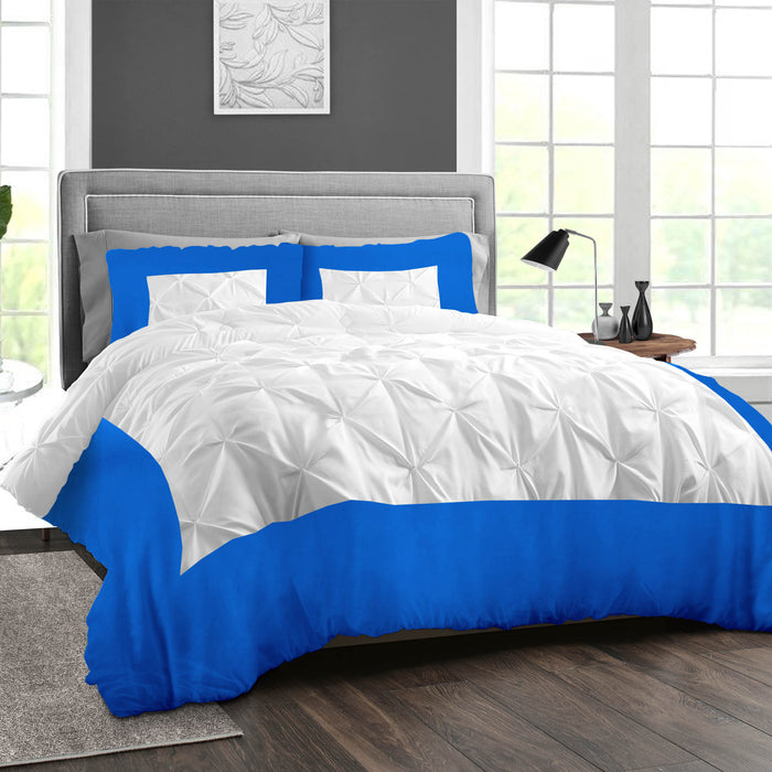 Royal Blue Dual Tone Half Pinch Duvet Cover