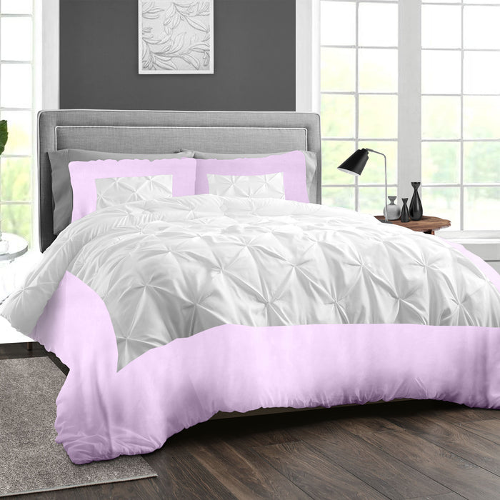 Lilac Dual Tone Half Pinch Duvet Cover