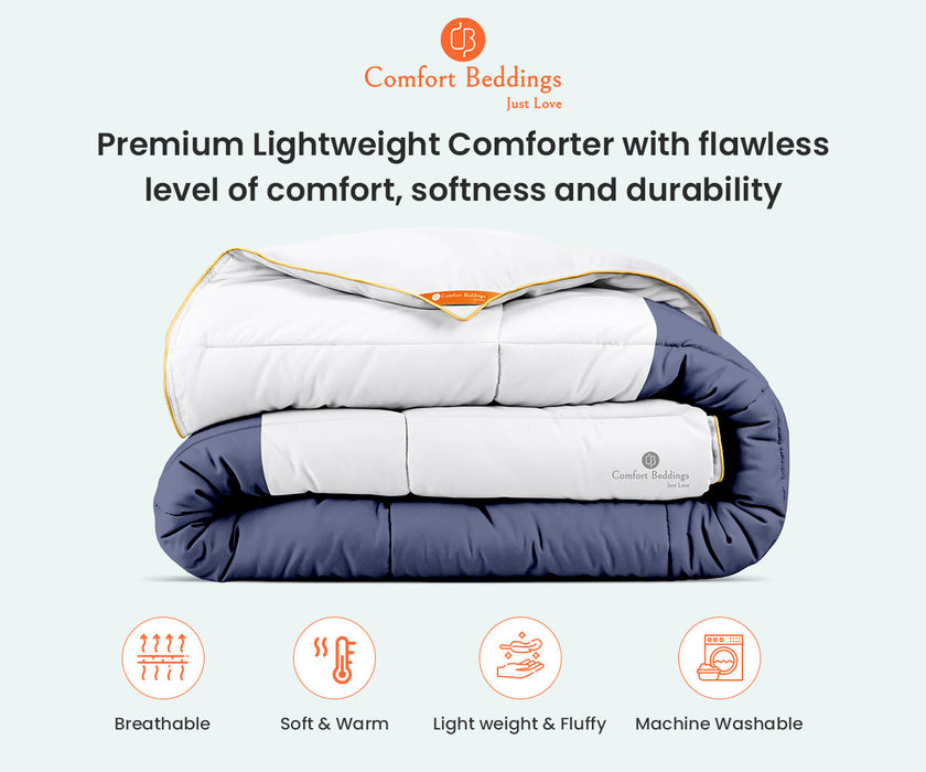 Mediterranean Blue Contrast Comforter
