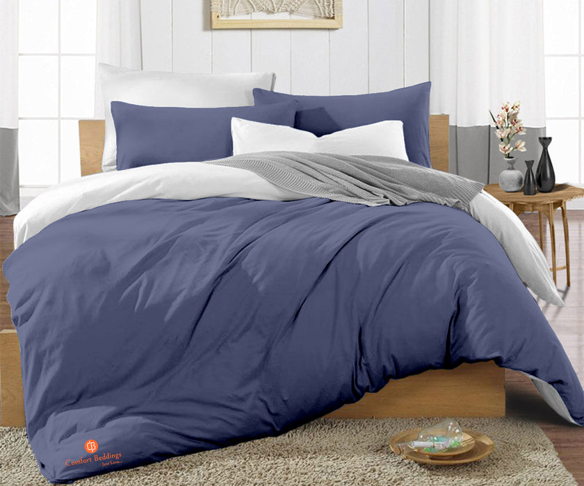 Mediterranean Blue Reversible Duvet Cover
