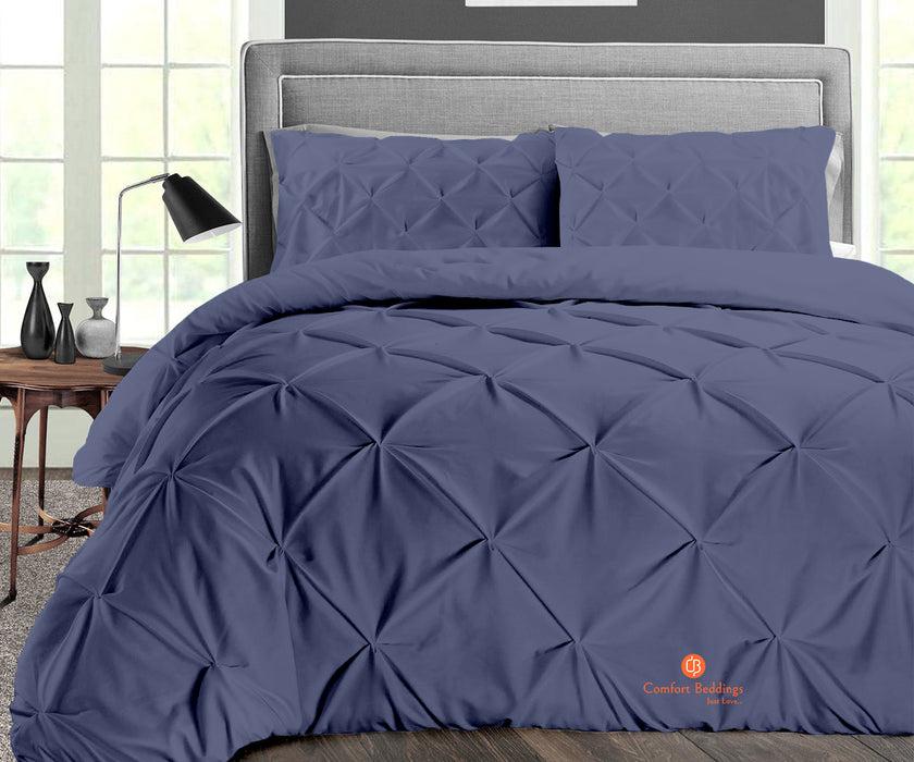 Mediterranean Blue Pinch Duvet Cover