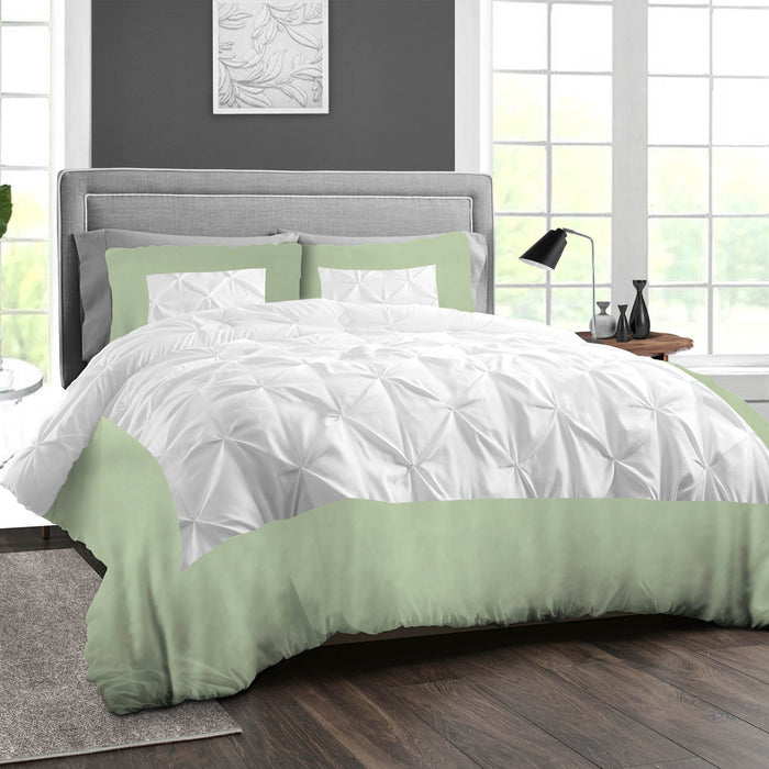 Moss Dual Tone Half Pinch Duvet Cover