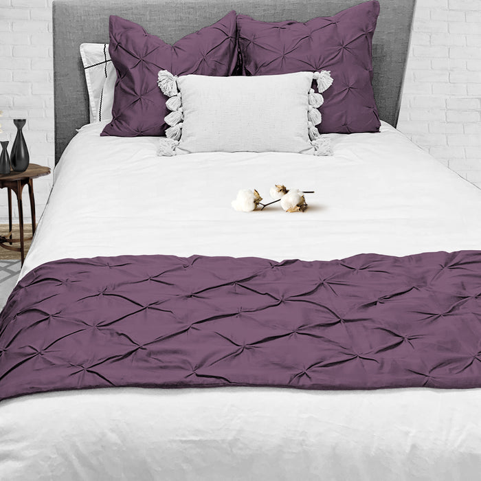 Plum Pinch Bed Runner