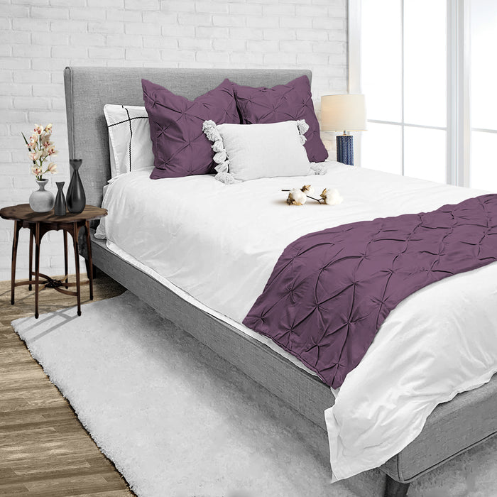 Plum Pinch Bed Runner
