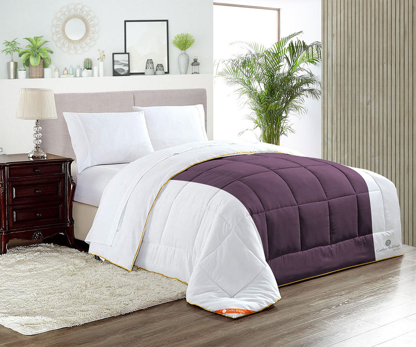 Plum Contrast Comforter