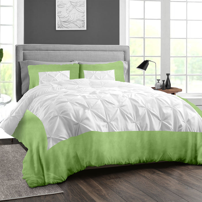 Sage Dual Tone Half Pinch Duvet Cover