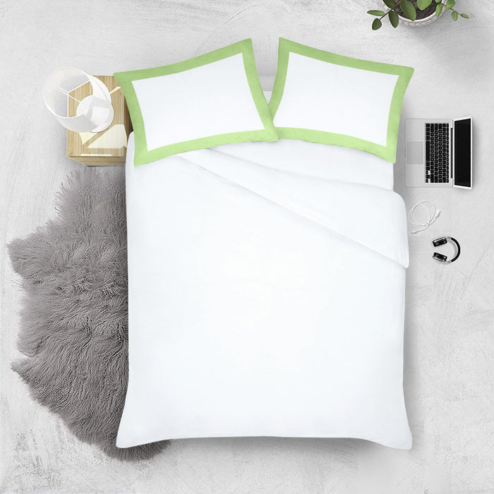 Sage with White Two Tone Pillow Covers