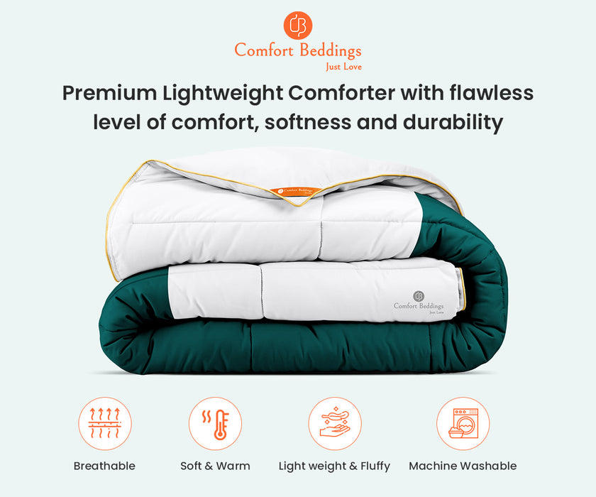 Teal Contrast Comforter
