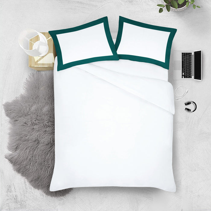 Teal with White Two Tone Pillow Covers