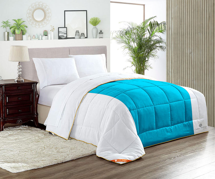 Turquoise Contrast Comforter