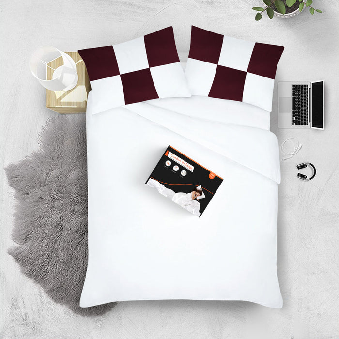 Wine with White Chex Pillow Covers