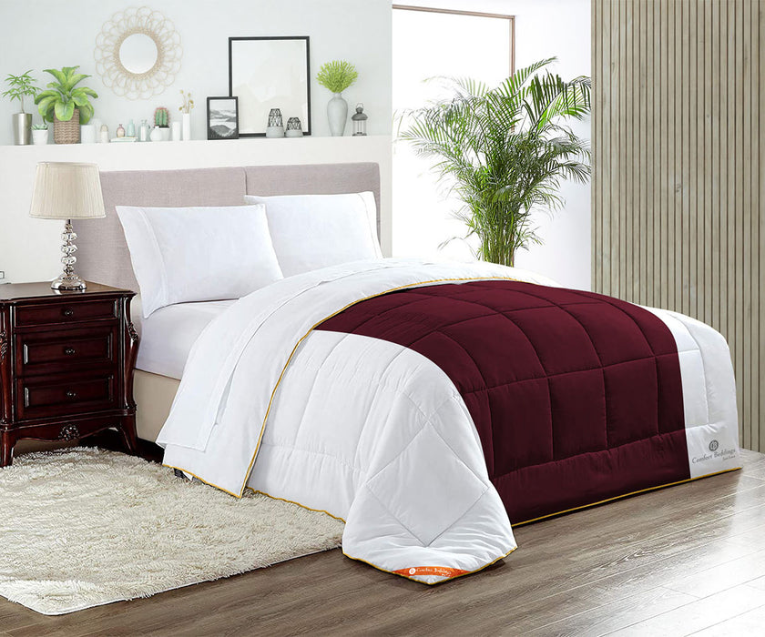 Wine Contrast Comforter