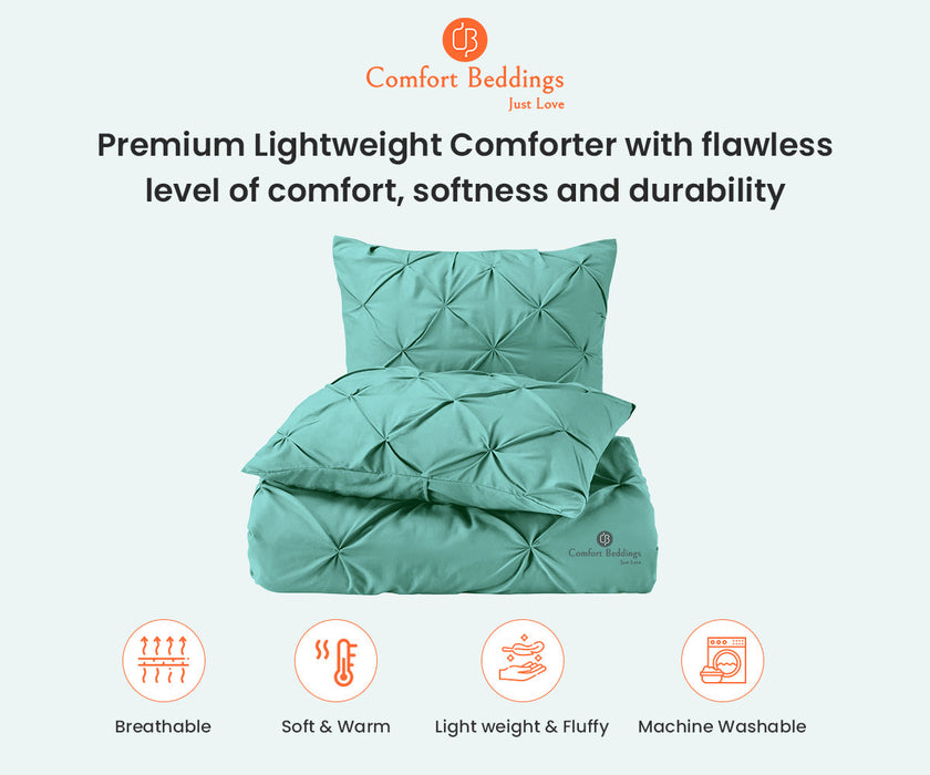 Aqua green Pinch comforter