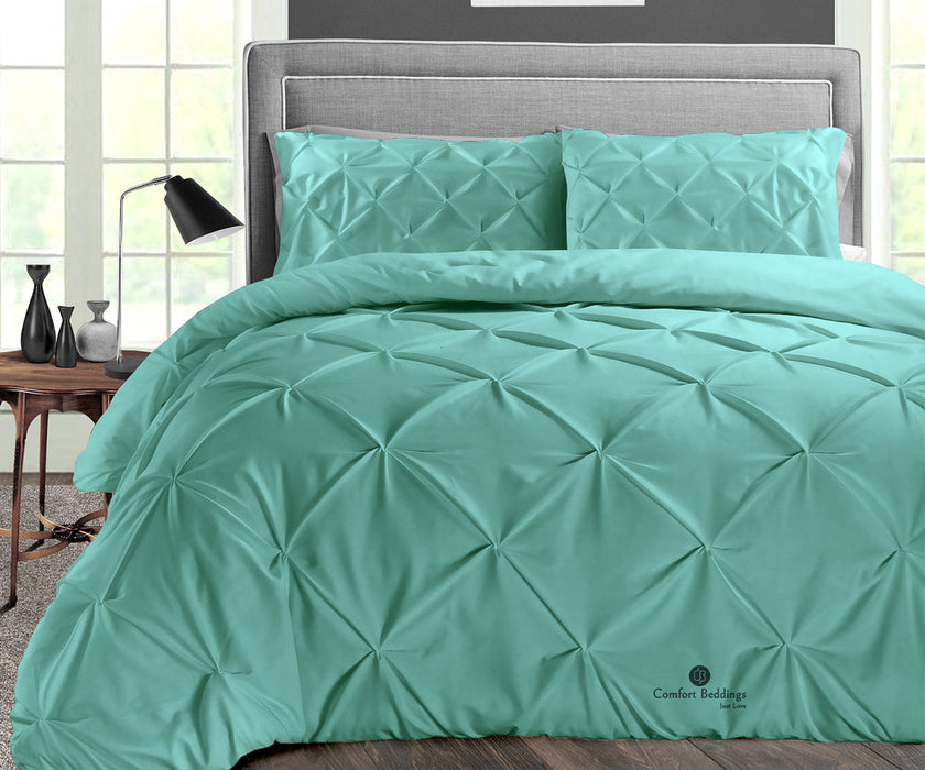 Aqua Green Pinch Duvet Cover
