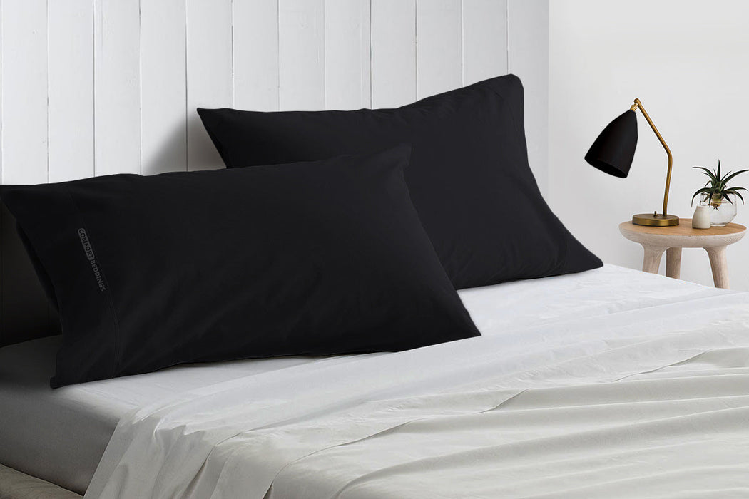 Black pillow covers