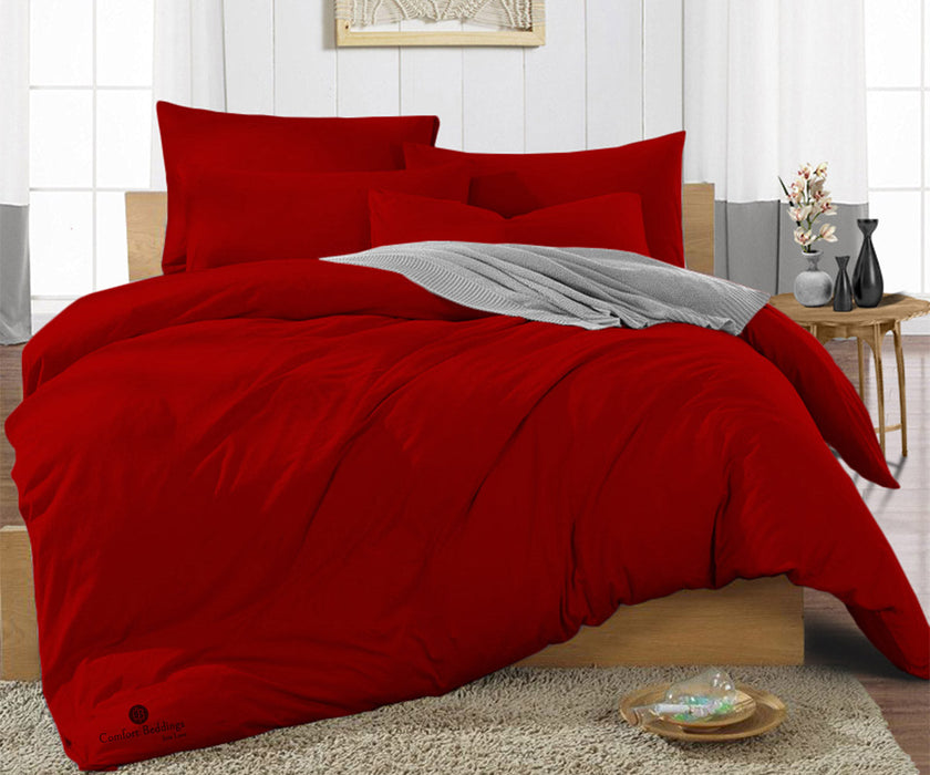 red duvet cover