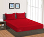 Blood Red Stripe Fitted Bed Sheet - Comfort Beddings