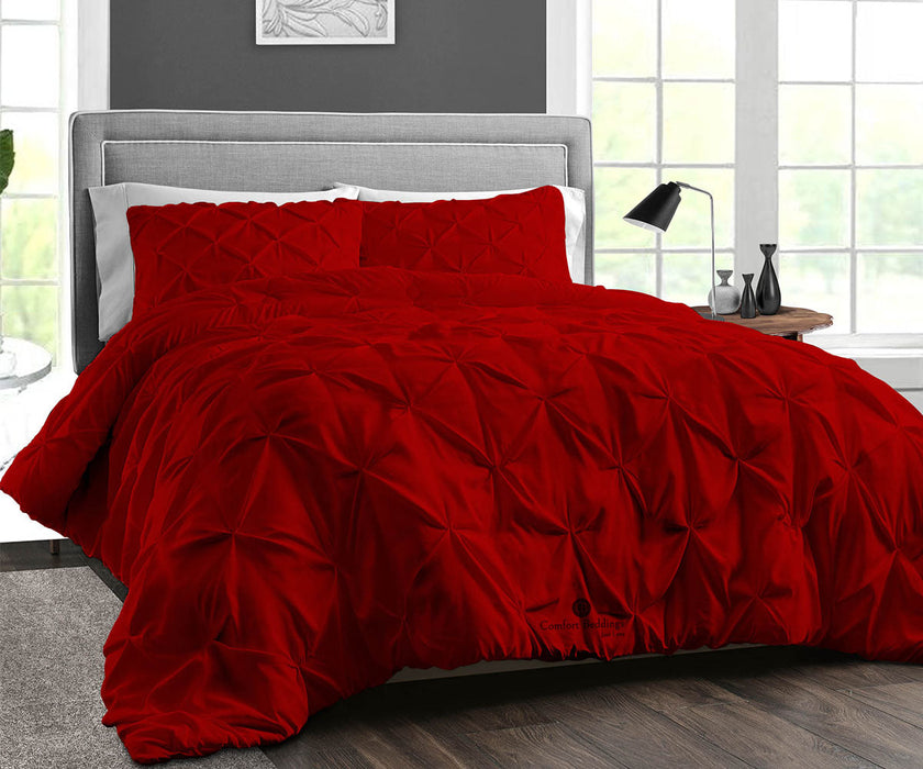 Blood Red Pinch Duvet Cover