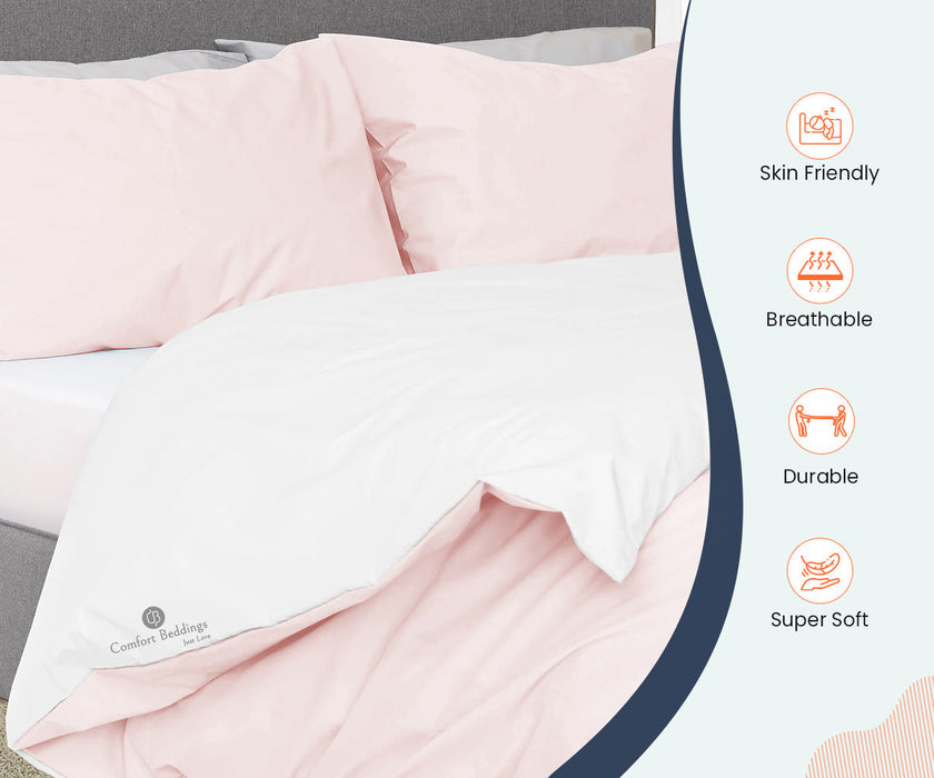 Blush Reversible Duvet Cover