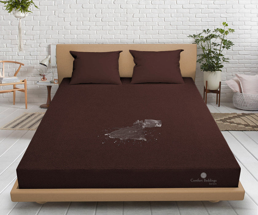Chocolate Waterproof Mattress Protector - Comfort Beddings