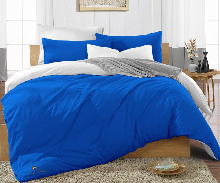Royal Blue Reversible Duvet Cover