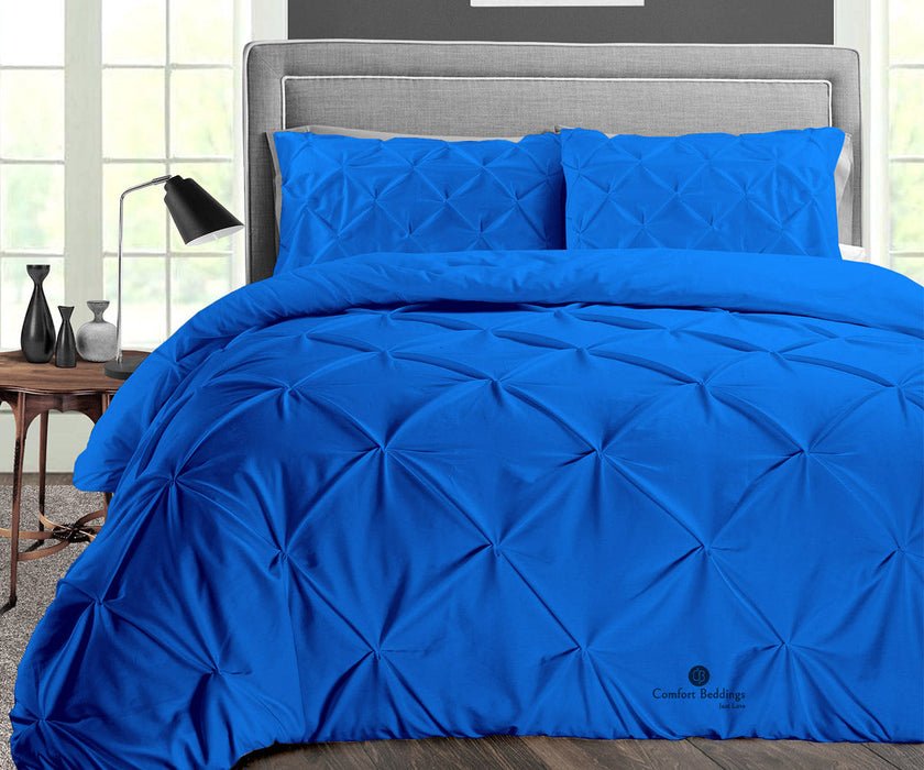 Royal Blue Pinch Duvet Cover