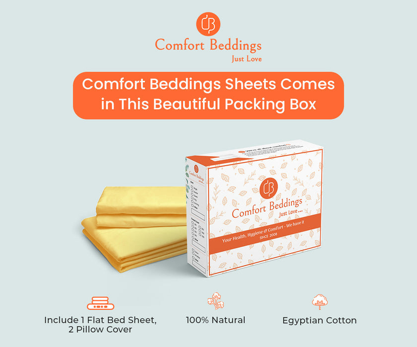 golden flat bed sheet