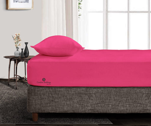 Hot Pink Fitted Bed Sheet - Comfort Beddings