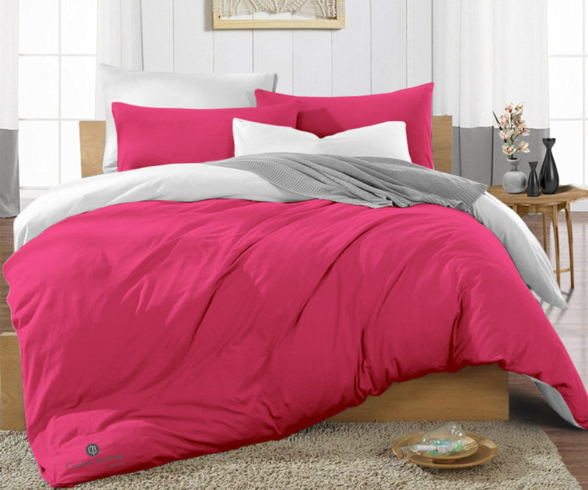 Hot Pink Reversible Duvet Cover