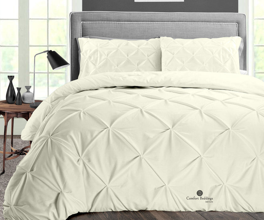 Ivory Pinch Duvet Cover