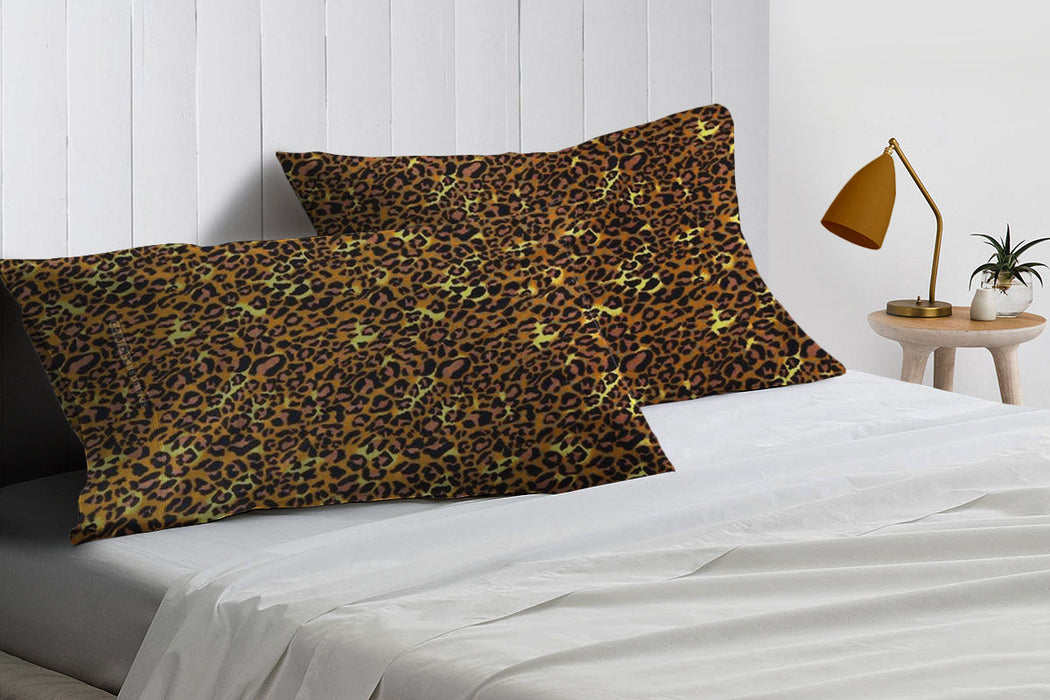 Leopard print pillow cases
