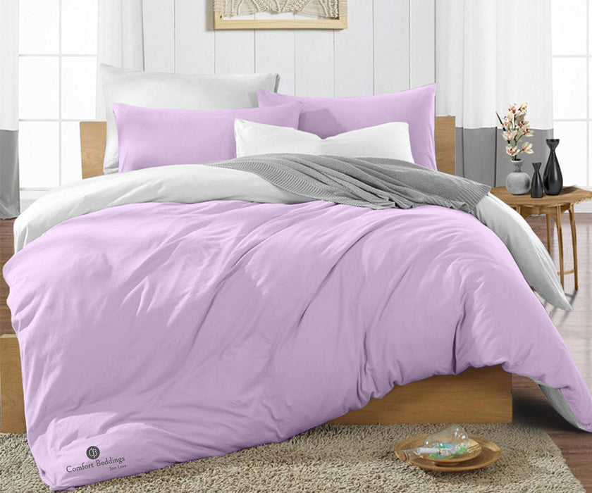 Lilac Reversible Duvet Cover