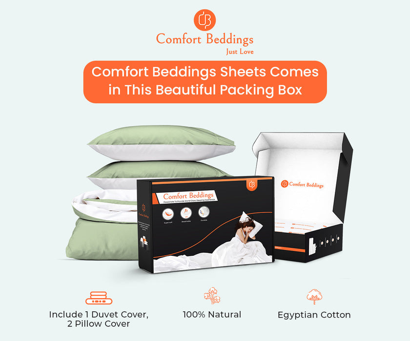Moss Reversible Duvet Cover