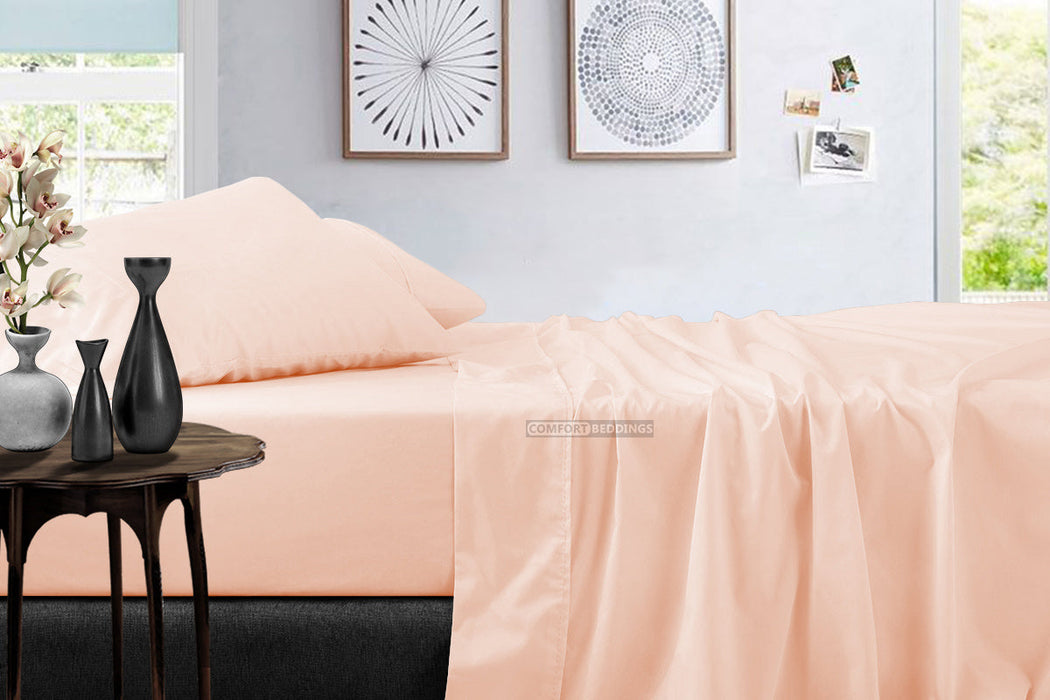 peach sheet set