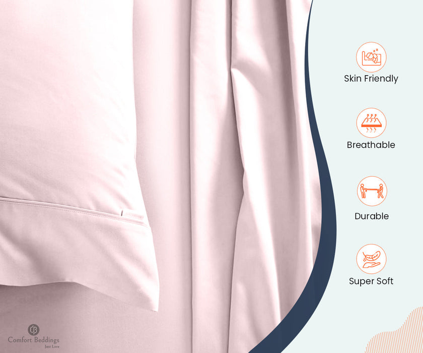 pink queen size flat sheet size