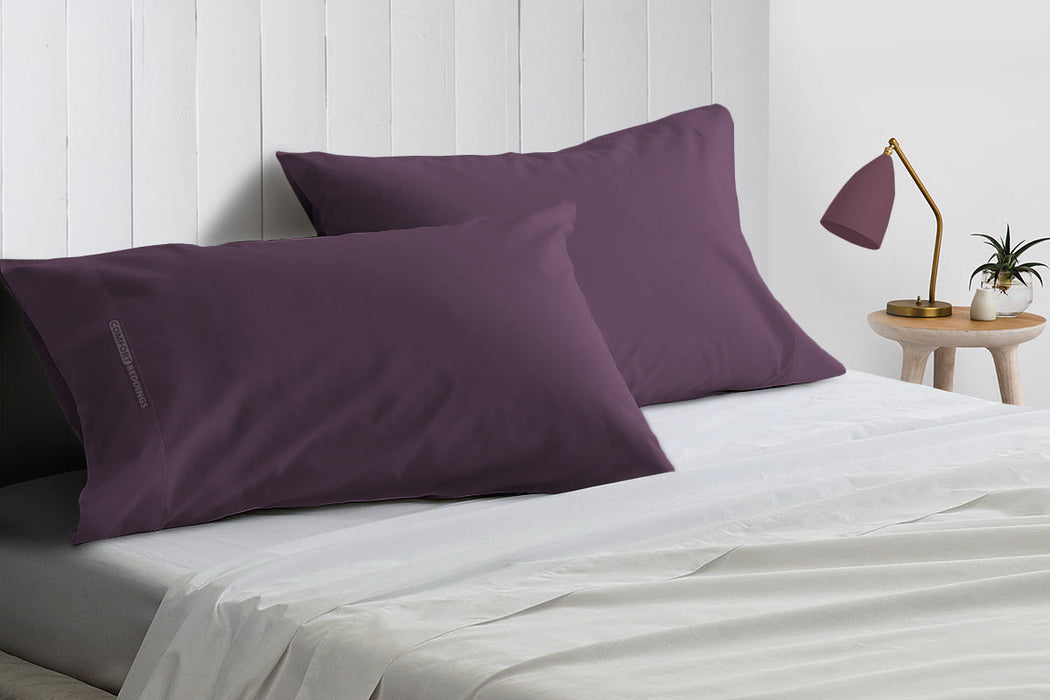 Cotton Plum pillow cases