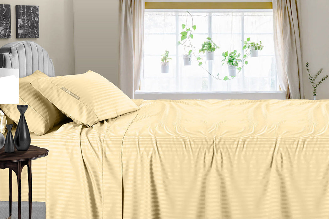 Brand New Rust Striped Sheet Set