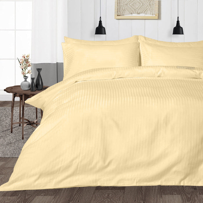 Rust Striped Duvet Cover - Comfort Beddings