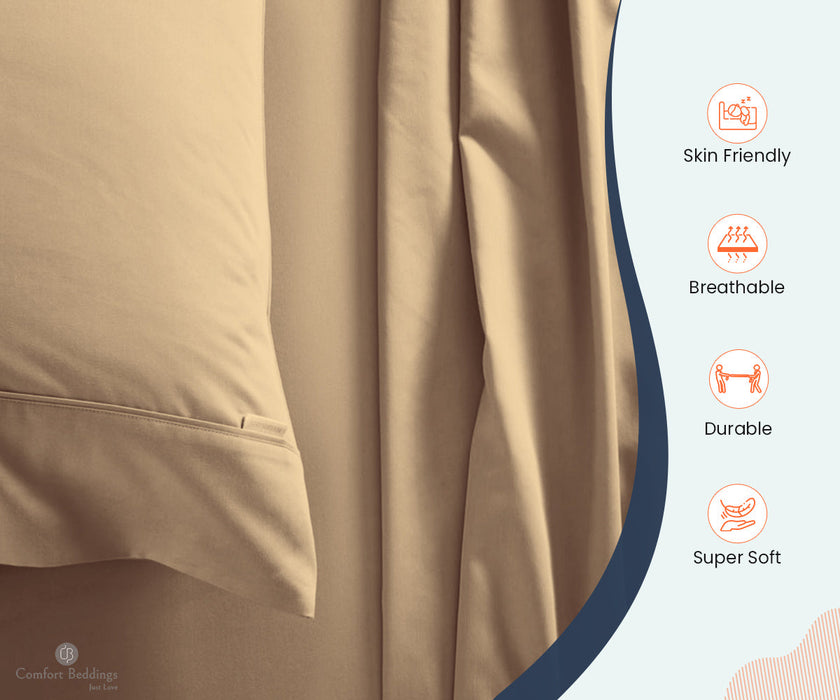 taupe queen size flat sheet size